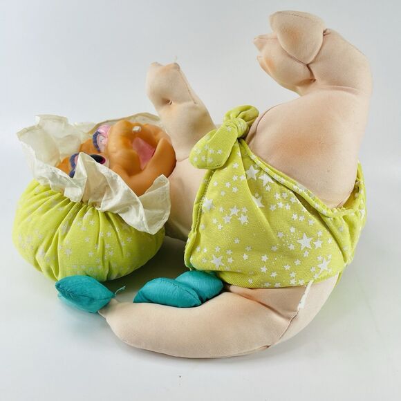 1990 12" Dinosaur Stuffed Plush Animal Babyee Dino Baby Sinclair Street Kids VTG - Picture 5 of 9